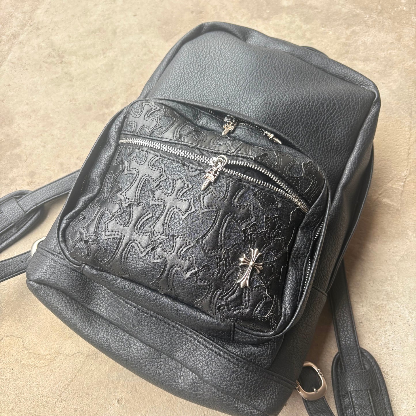 Vintage Cross Patch Backpack